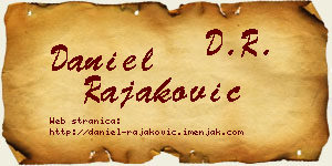 Daniel Rajaković vizit kartica
